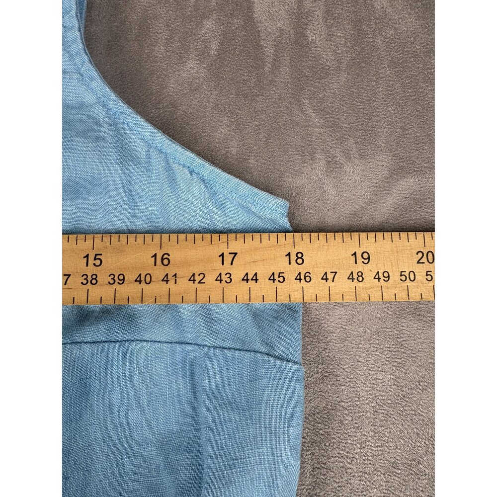 J. Jill Light Blue Sleeveless Midi Dress XS - Picture 9 of 10